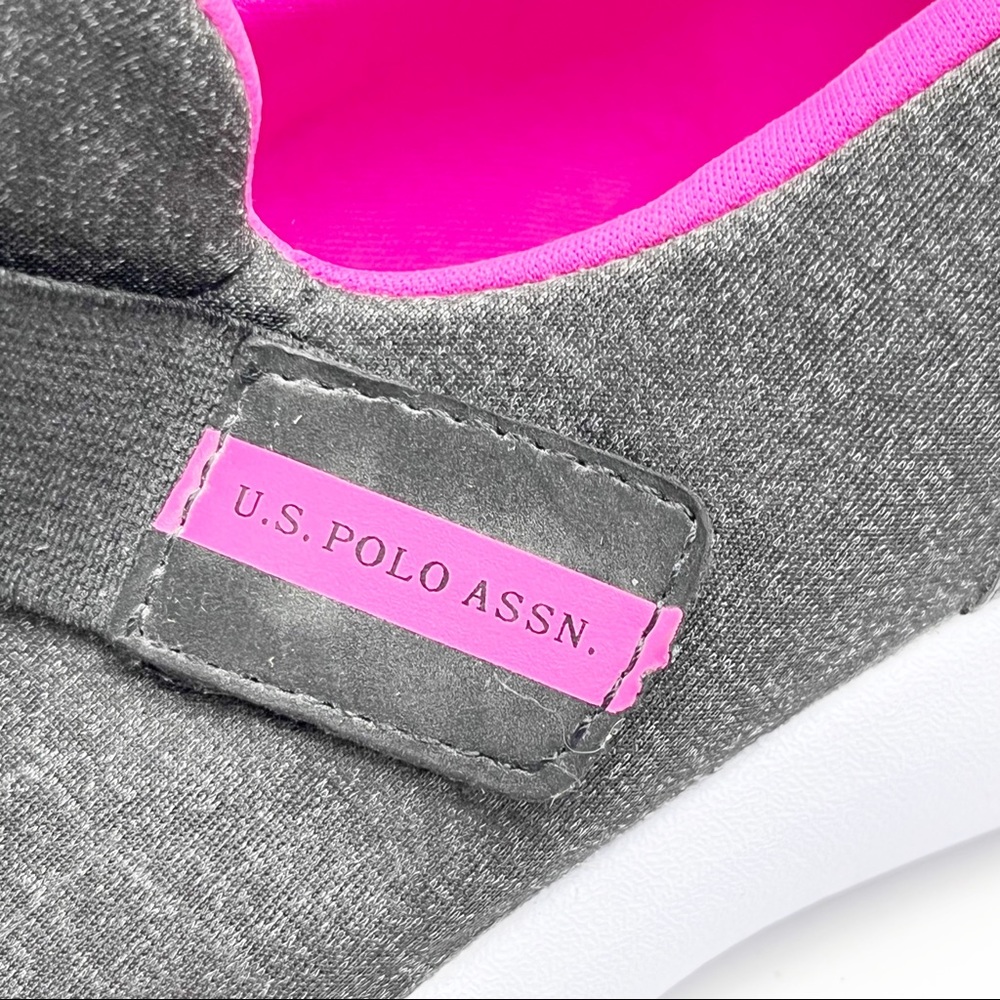 US POLO ASSN. Gray Cross Strap Closure Comfort Insole Sneakers, Size 10 - Picture 12 of 12